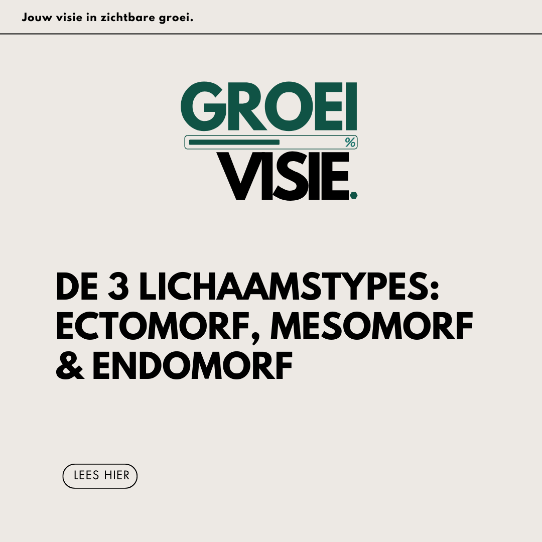 De 3 lichaamstypes: ectomorf, mesomorf & endomorf